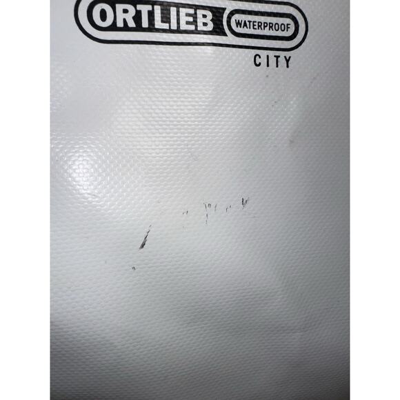 ORTLIEB Back Roller CITY PANNIER Waterproof White Bike Bag W/ Strap Germany 20 L - Picture 2 of 9